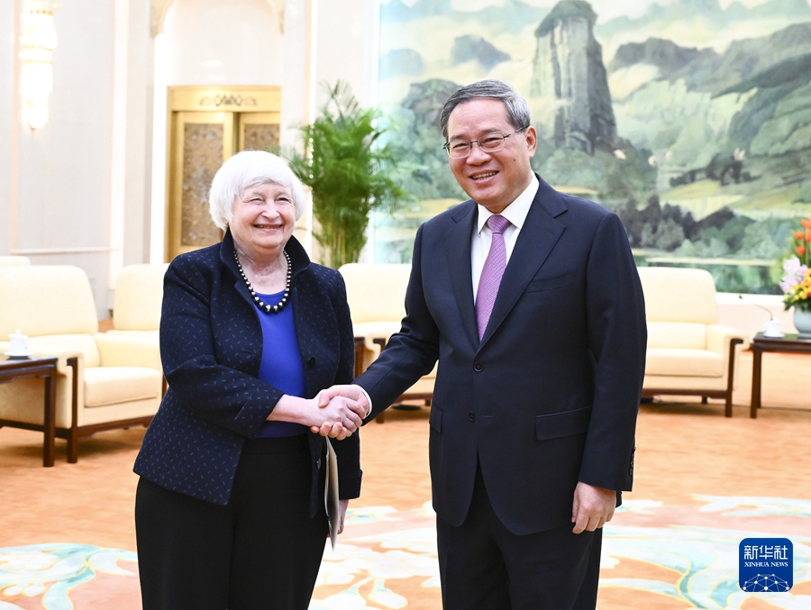 Beijing, Li Qiang incontra Janet L. Yellen