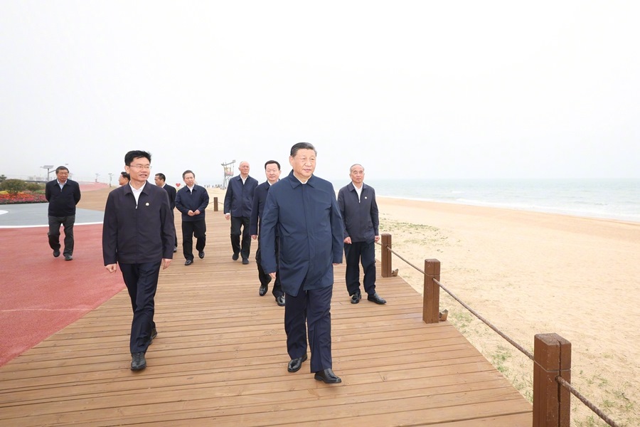 Viaggio di ispezione di Xi Jinping a Rizhao nello Shandong