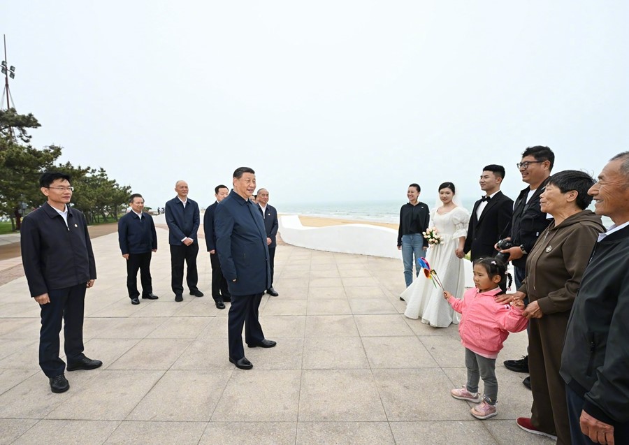 Viaggio di ispezione di Xi Jinping a Rizhao nello Shandong