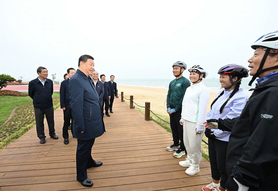 Viaggio di ispezione di Xi Jinping a Rizhao nello Shandong