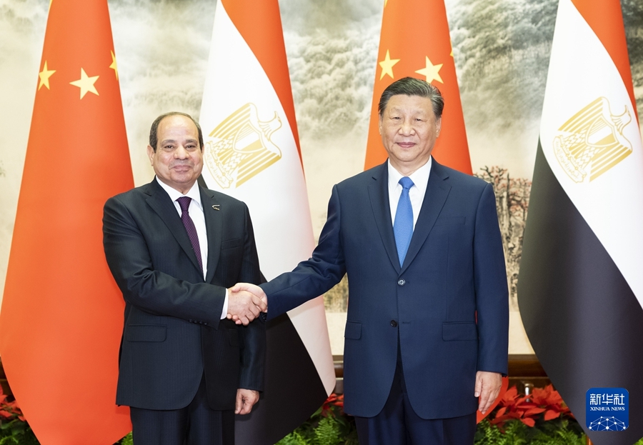 Beijing, Xi Jinping incontra il presidente egiziano Abdel Fattah El-Sisi