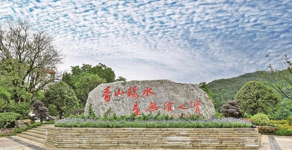 Le istruzioni del segretario generale Xi Jinping incise su una roccia nel villaggio di Changkou. (Sanming Daily/Lin Wenbin) 