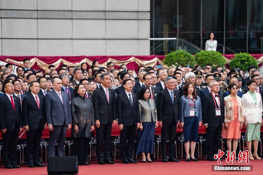 Hong Kong: alzabandiera e ricevimento per celebrare 27° anniversario ritorno alla madrepatria