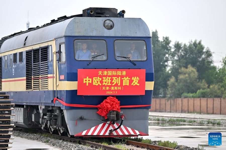 Tianjin lancia nuova rotta ferroviaria merci Cina-Europa