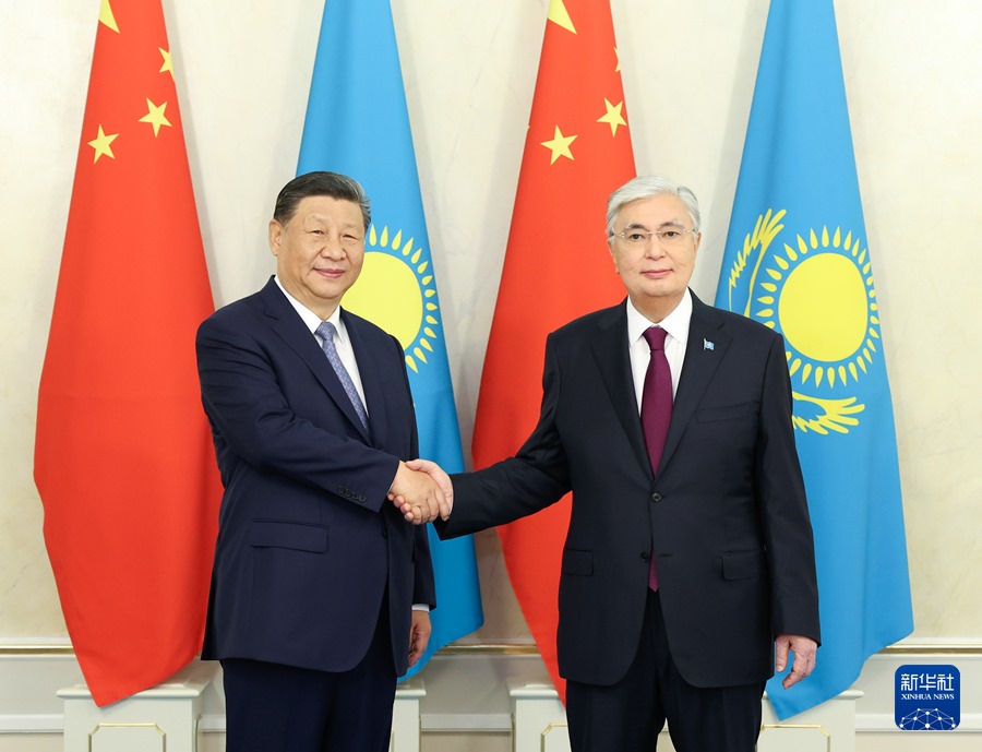 Colloquio tra Xi Jinping e Kassym-Jomart Tokayev