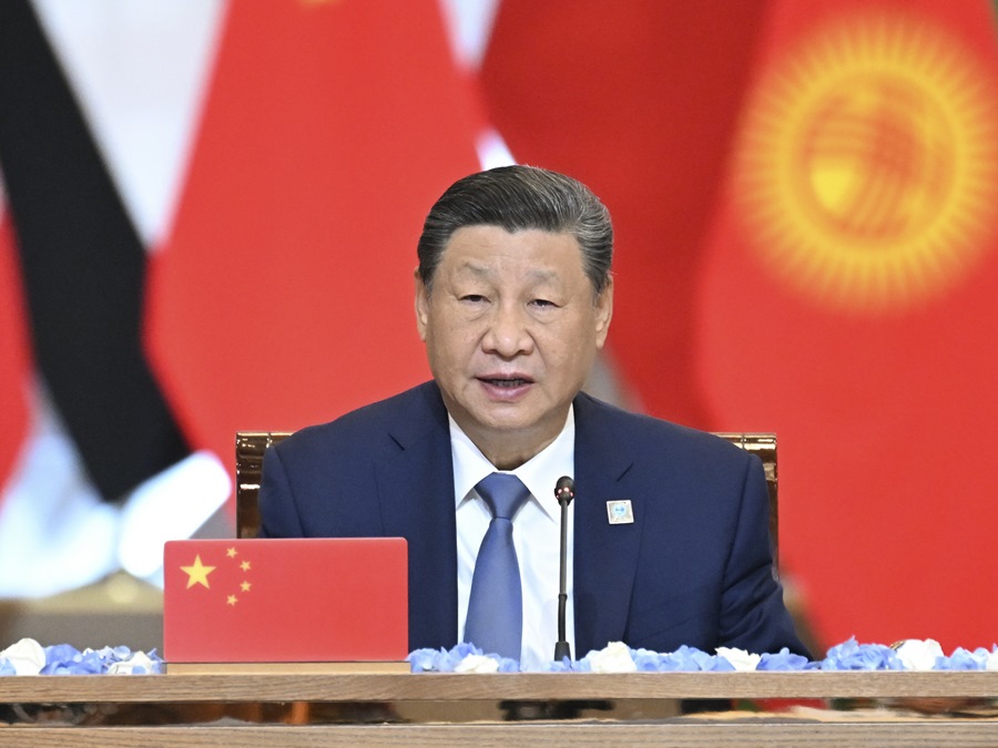 Xi Jinping partecipa alla riunione del Consiglio dei Leader dei Paesi Membri della SCO