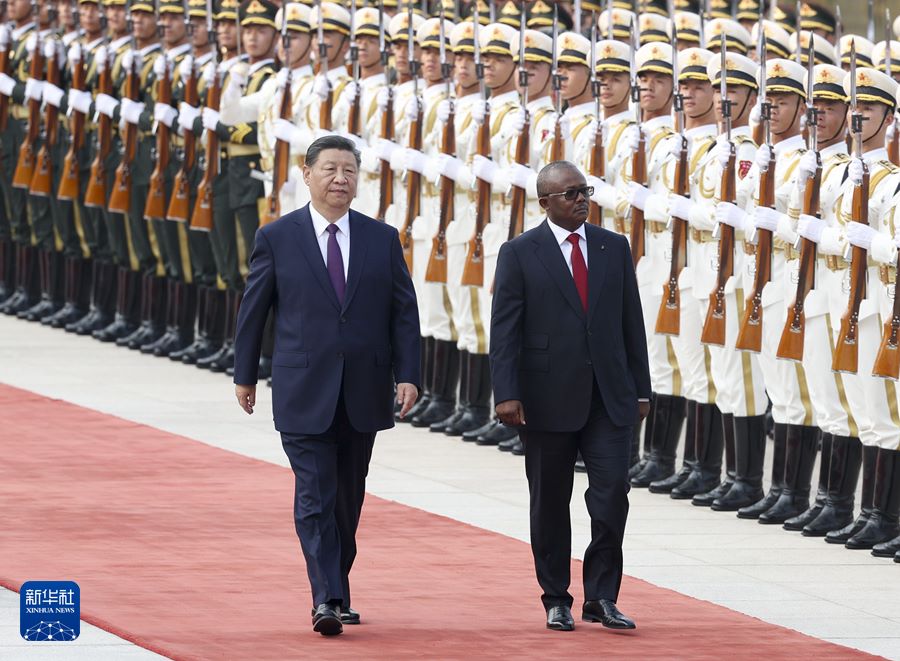 Colloquio tra Xi Jinping e il Presidente della Guinea-Bissau, Umaro Sissoco Embaló