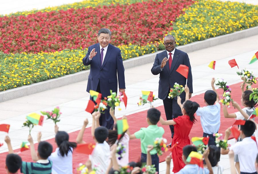 Colloquio tra Xi Jinping e il Presidente della Guinea-Bissau, Umaro Sissoco Embaló