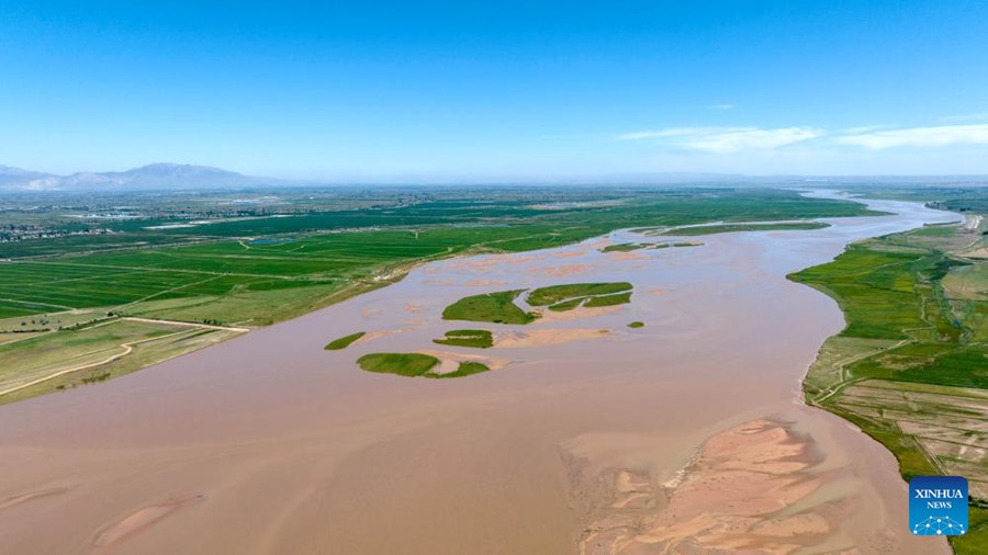 Paesaggio del Fiume Giallo nel Ningxia