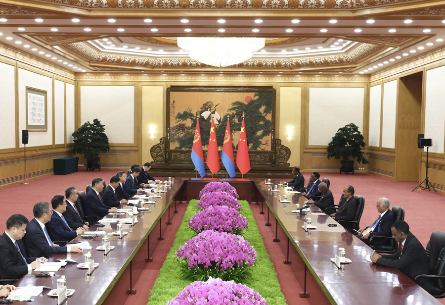 Incontro tra Xi Jinping e il Presidente eritreo, Isaias Afwerki