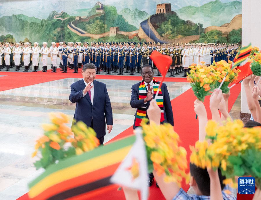 Incontro tra Xi Jinping e il Presidente dello Zimbabwe, Emmerson Dambudzo Mnangagwa