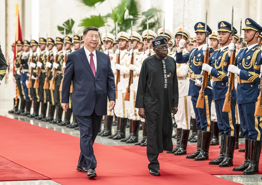 Incontro tra Xi Jinping e il Presidente nigeriano, Bola Tinubu