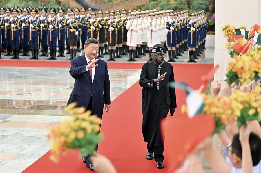 Incontro tra Xi Jinping e il Presidente nigeriano, Bola Tinubu