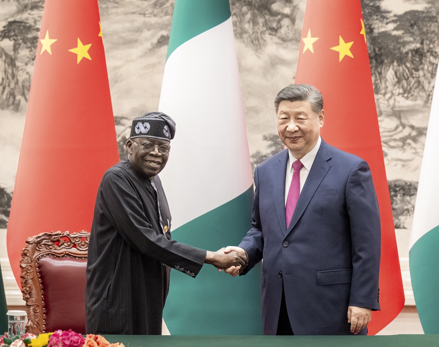 Incontro tra Xi Jinping e il Presidente nigeriano, Bola Tinubu