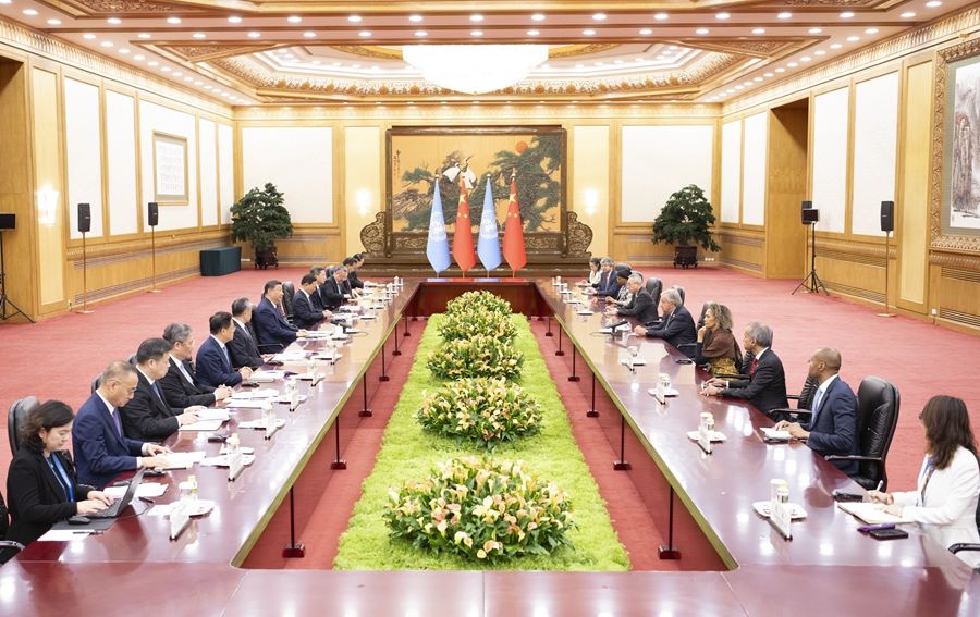 Incontro tra Xi Jinping e Antonio Guterres