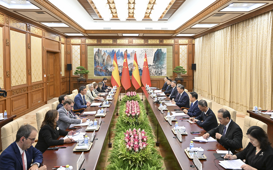 Incontro tra Xi Jinping e il Primo Ministro spagnolo, Pedro Sánchez Pérez-Castejón