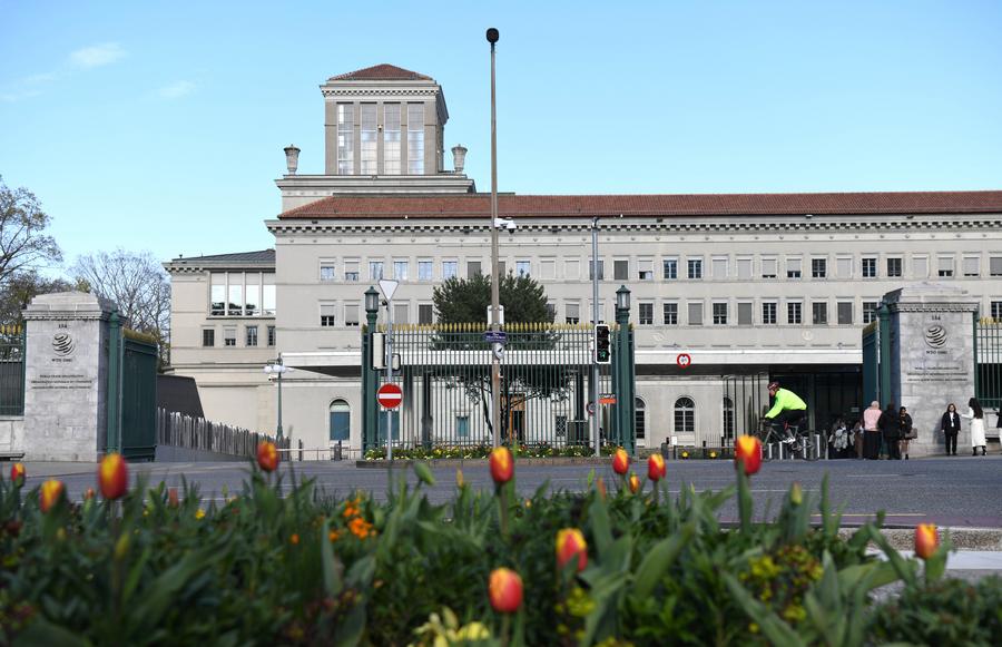 L'edificio dell'Organizzazione Mondiale del Commercio (OMC) a Ginevra, Svizzera. (5 aprile 2023 - Xinhua/Lian Yi)