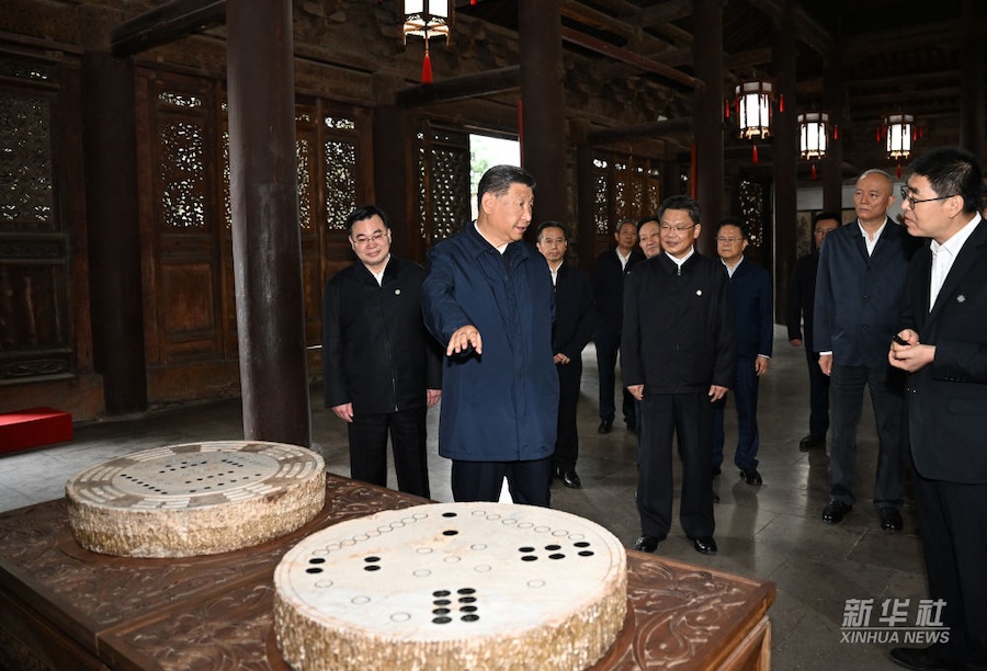 Ispezioni di Xi Jinping a Baoji e a Tianshui