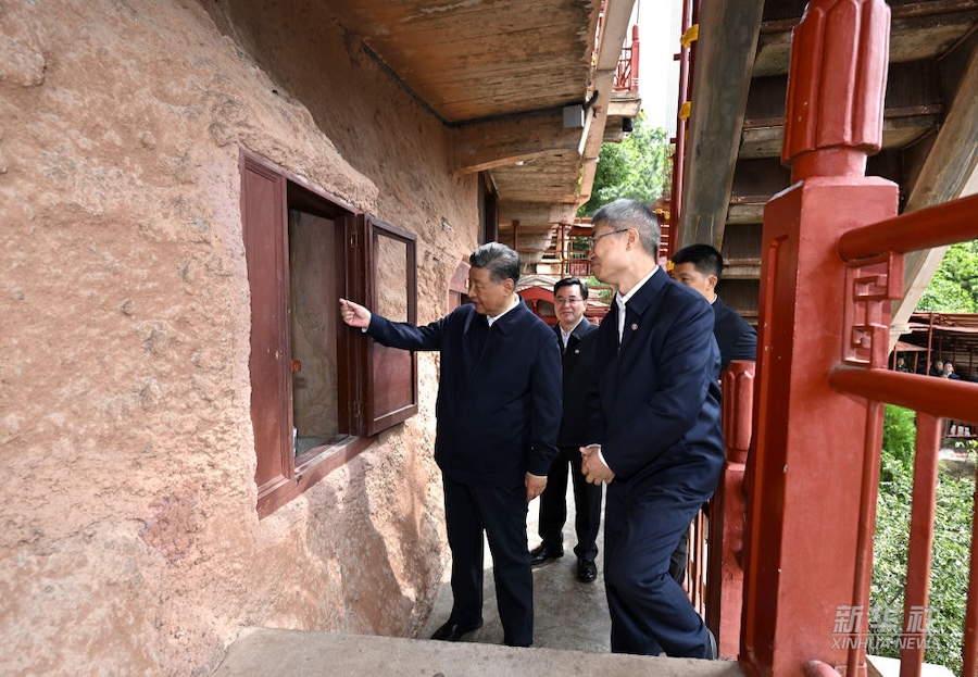 Ispezioni di Xi Jinping a Baoji e a Tianshui