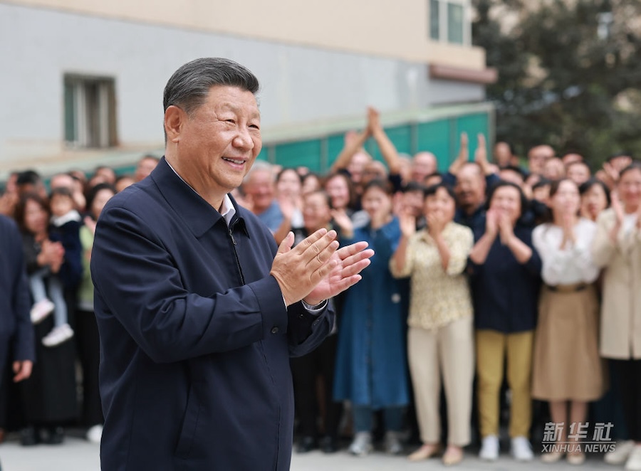 Visita d'ispezione di Xi Jinping a Lanzhou