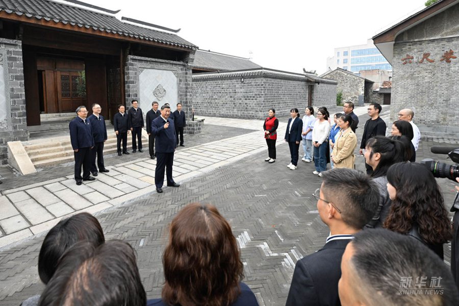 Viaggio di ispezione di Xi Jinping nella provincia dell'Anhui